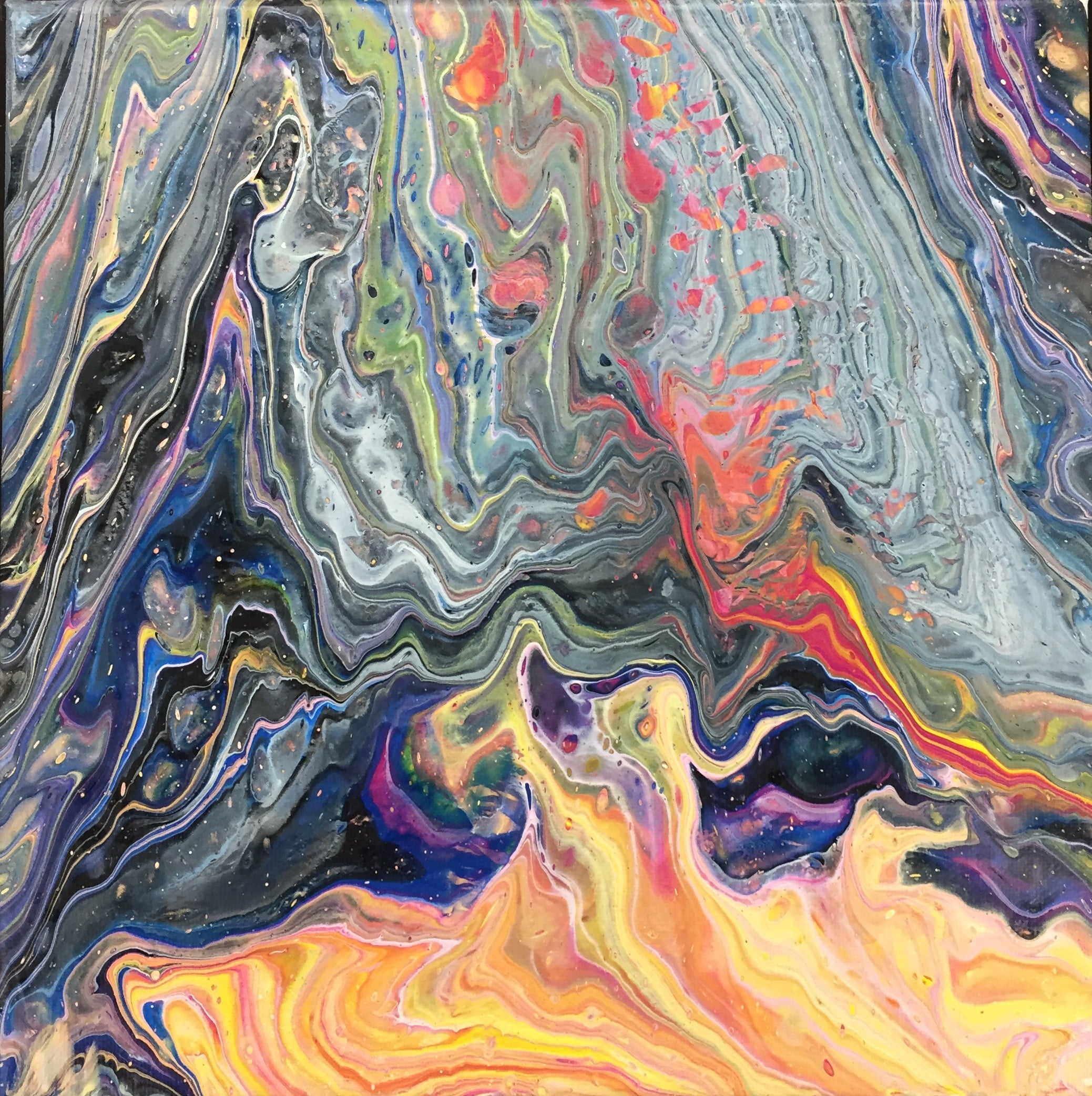 Abstract Acrylic Paint Pouring - Fresh Paint Studio