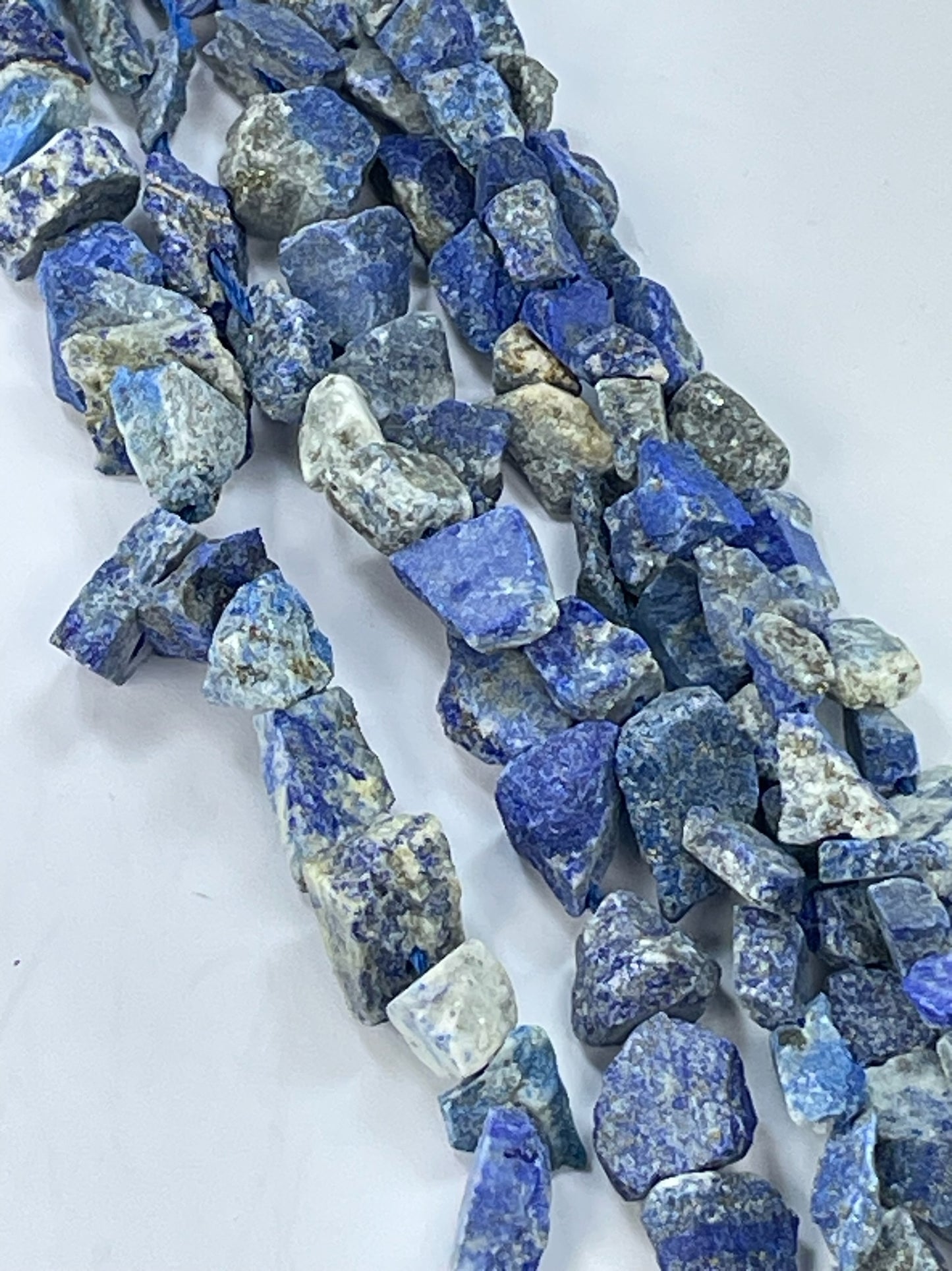 Lapis Lazuli Rough Nugget, 5-10mm, 16" Strand