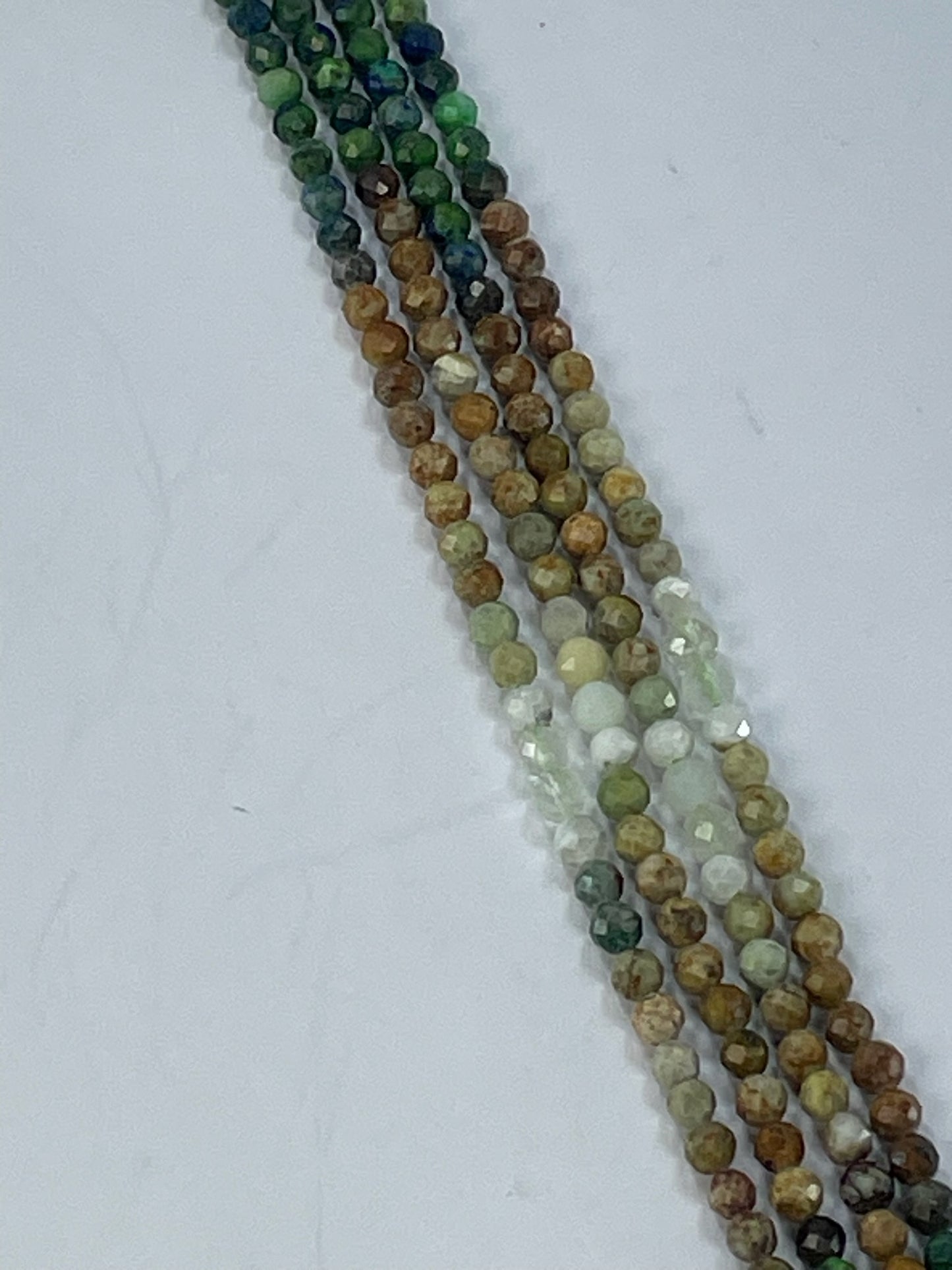 Mixed Micro Facet Gem 4mm, 16" Strand