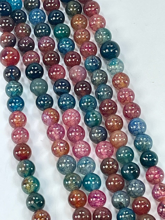 Mixed Agate 8mm, 16" Strand