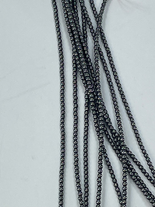 Hematite 2mm, 16" Strand