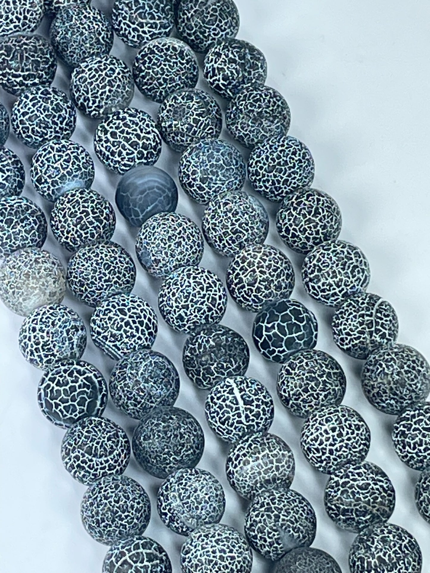 Orbicular Granite, 12mm, 16" Strand