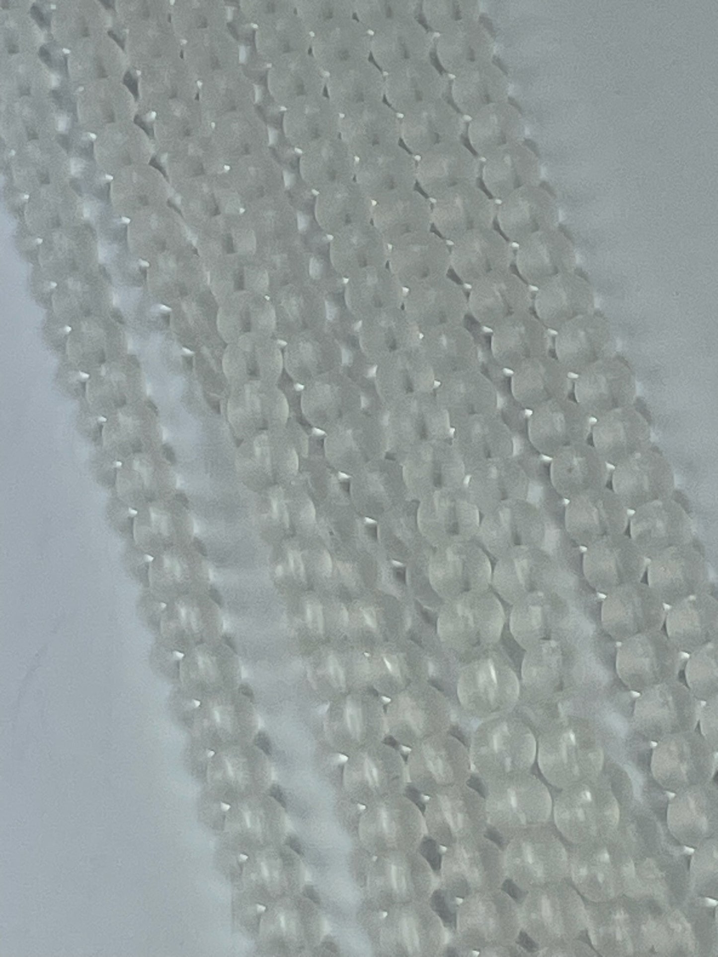 Matte Crystal 6mm, 16" Strand