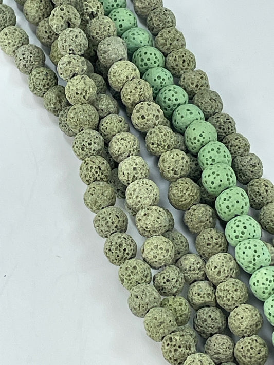 Green Lava 8mm, 16" Strand