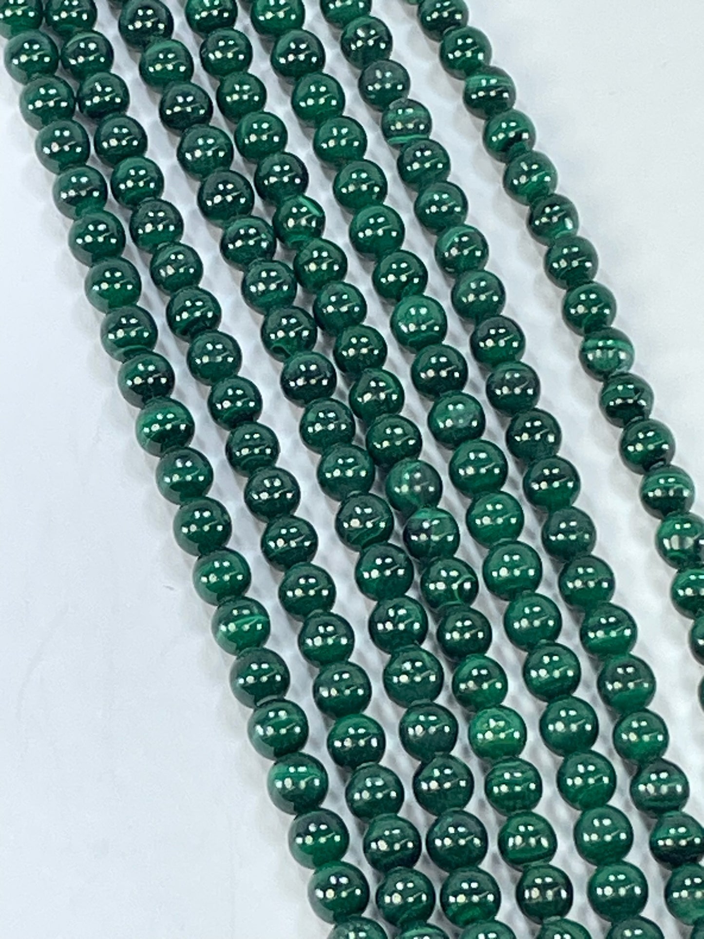 Malachite 6mm, 16" Strand