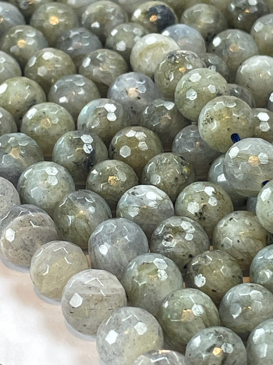 Labradorite Faceted, 8mm, 16" Strand