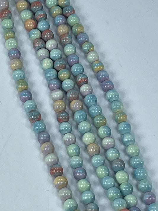 Rainbow Alxa Agate 6mm, 16" Strand