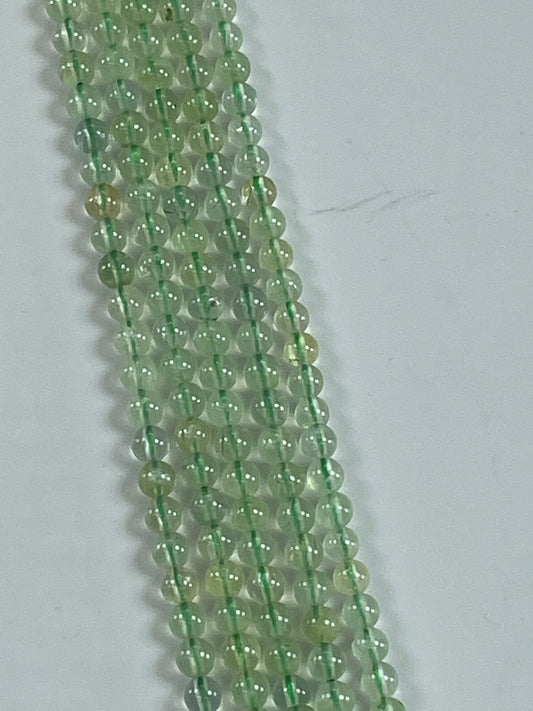 Prehnite 4mm, 16" Strand