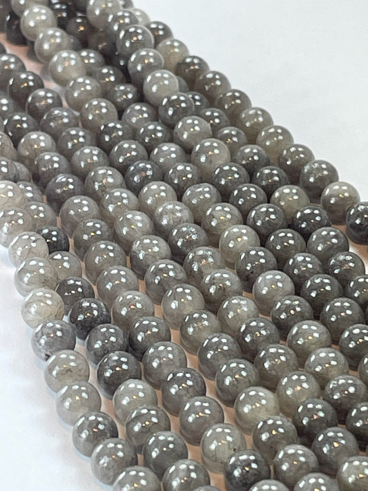 Mashan Jade Gray, 4mm, 16" Strand