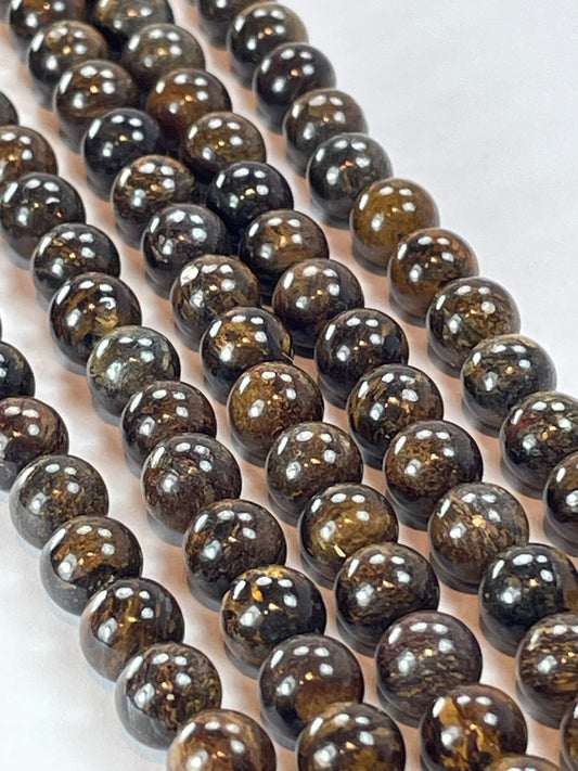 Bronzite, 6mm, 16" Strand