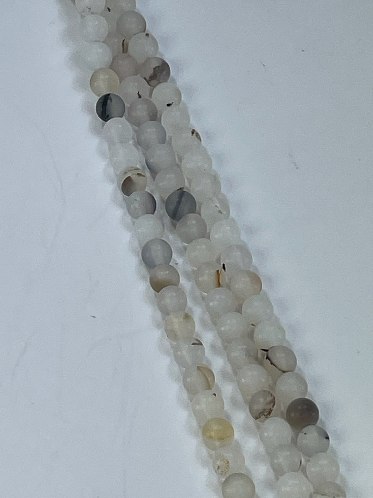 Matte Natural Agate 6mm, 16" Strand