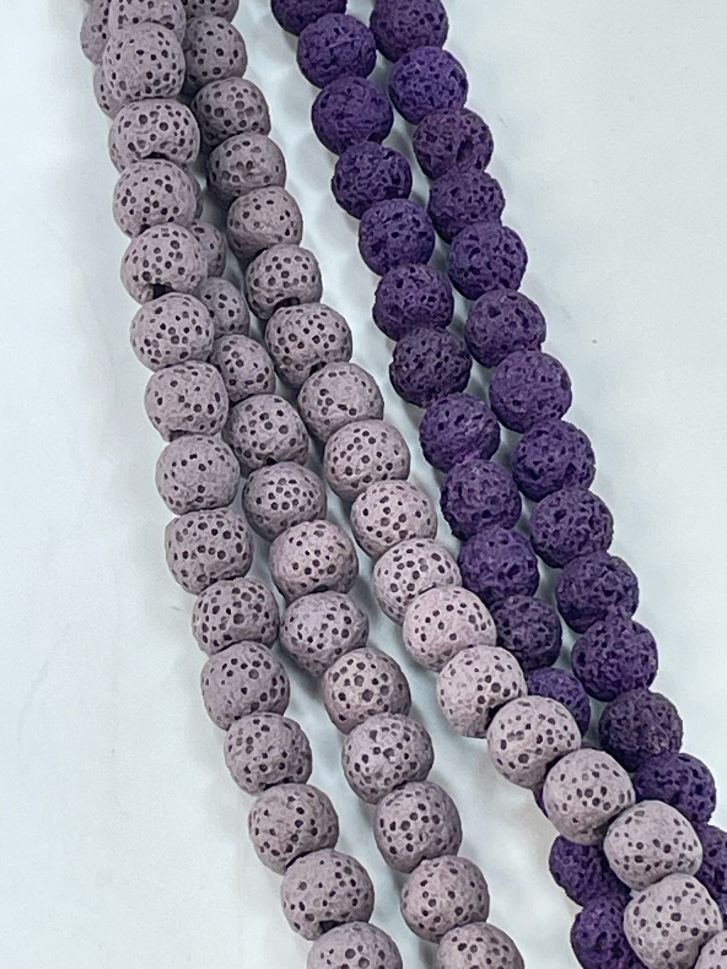 Lava Purple, 8mm, 16" Strand