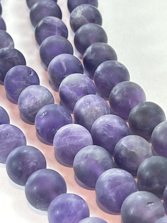 Matte Amethyst, 8mm, 16" Strand