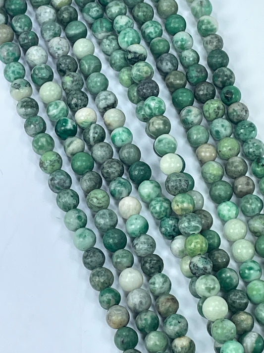 Qing Hai Jade, 6mm, 16" Strand