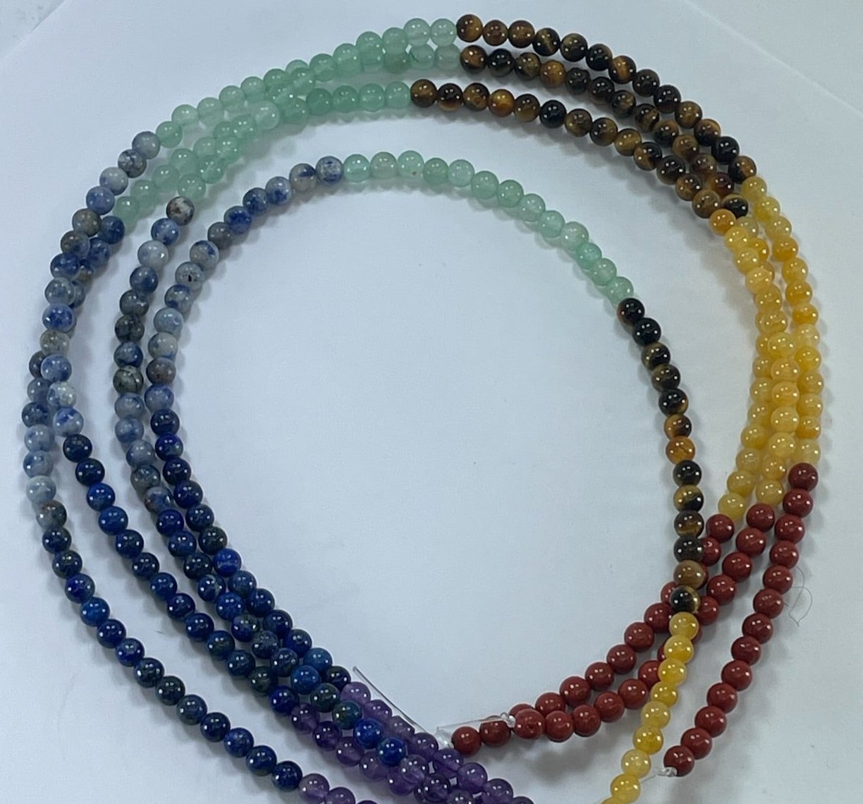 Chakra Gemstone Mix 4mm, 16" Strand