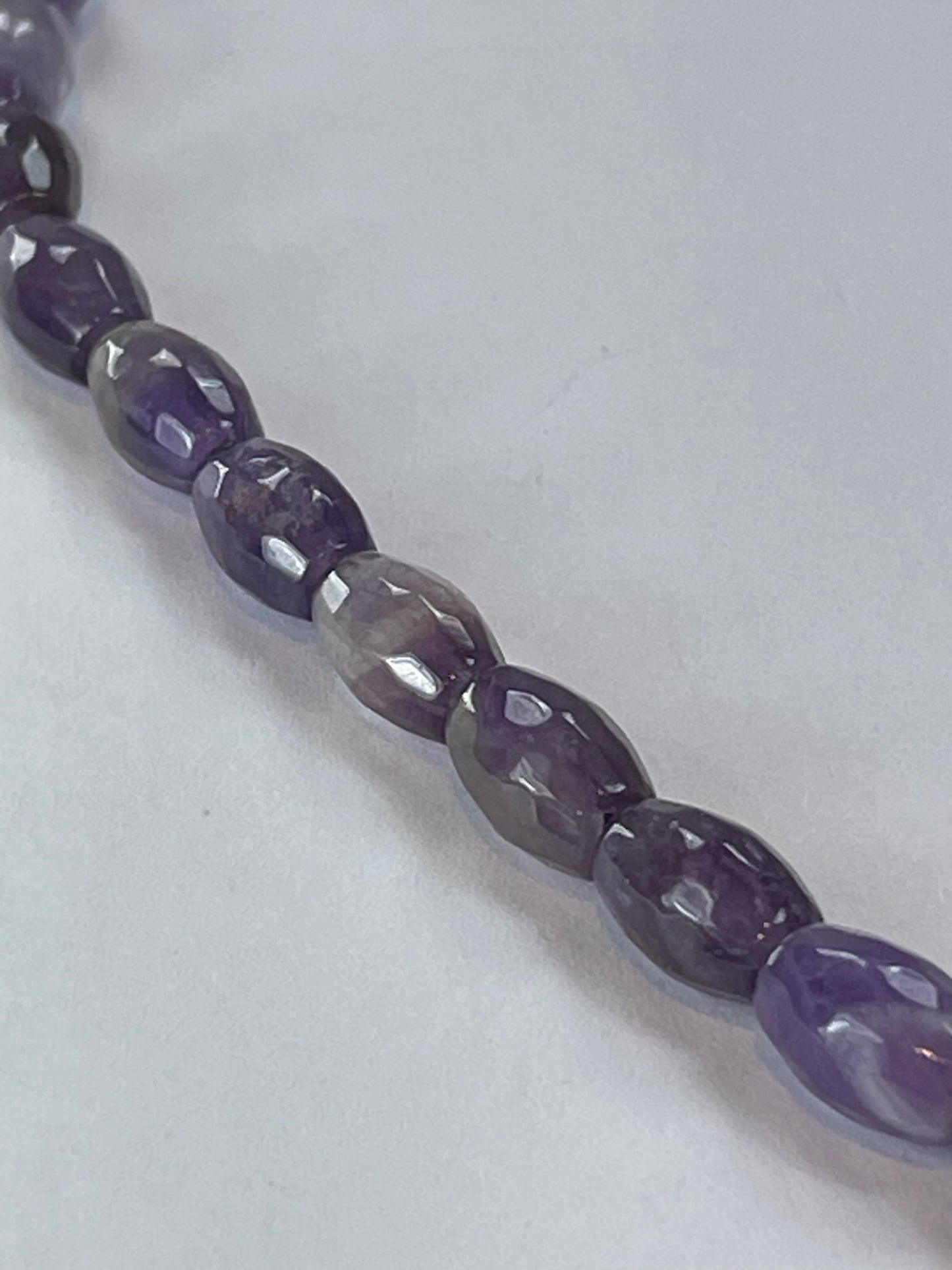 Amethyst Faceted Barrel, 9x6mm, 16" Strand