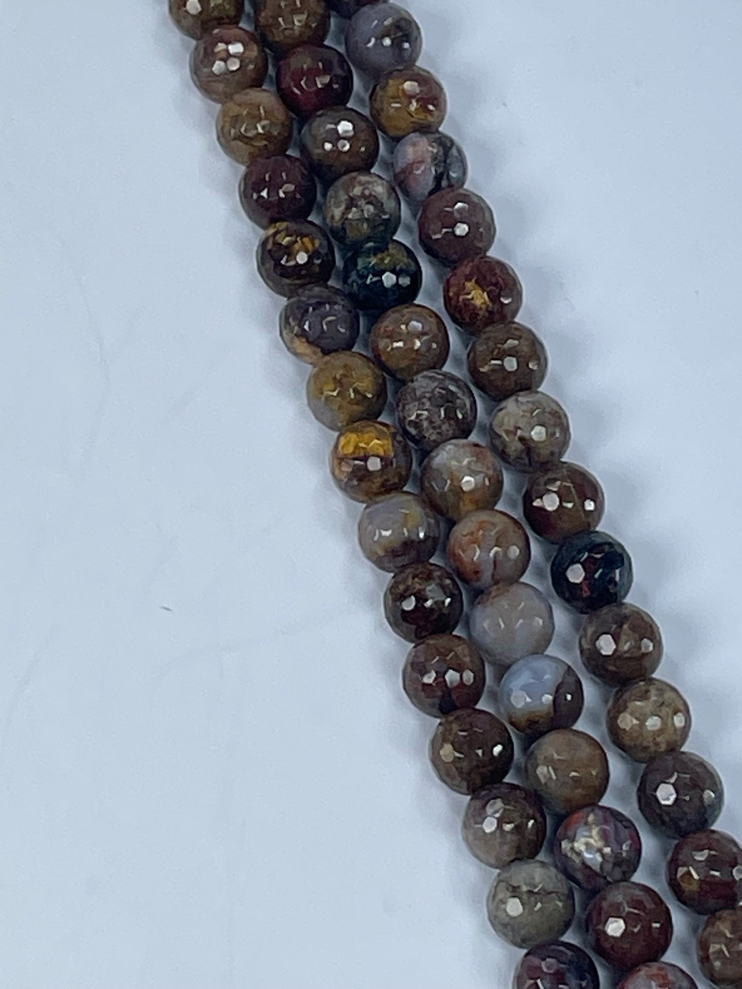 Pietersite Faceted 8mm, 16" Strand