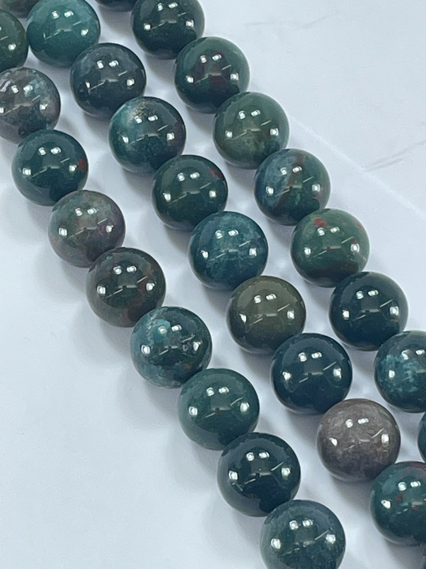 Bloodstone 14mm, 16" Strand