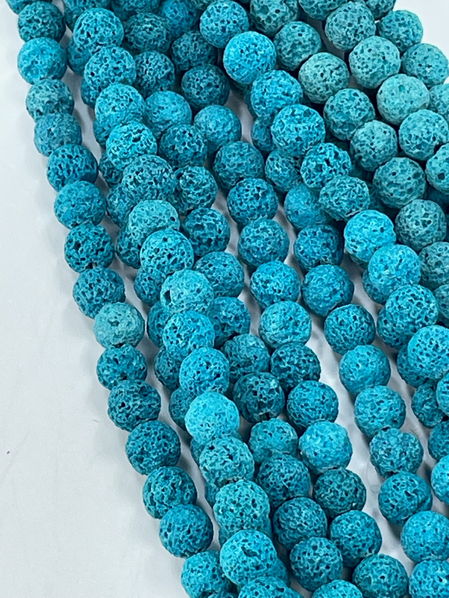 Lava Blue, 8mm, 16" Strand