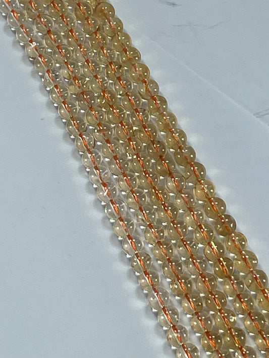 Citrine Round 6mm, 16" Strand