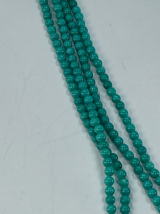 Mashan Jade Easter Green 4mm, 16" Strand