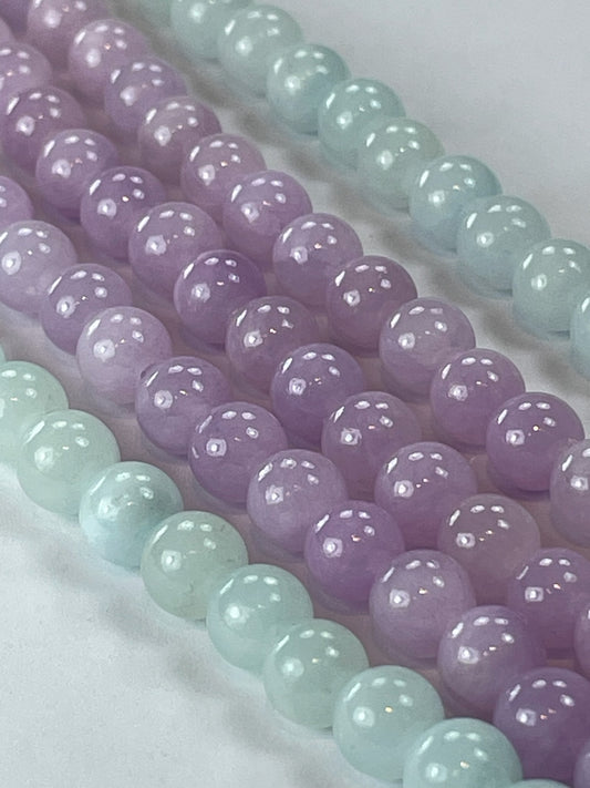 Mashan Jade Round - Lavender, 6mm, 16" Strand