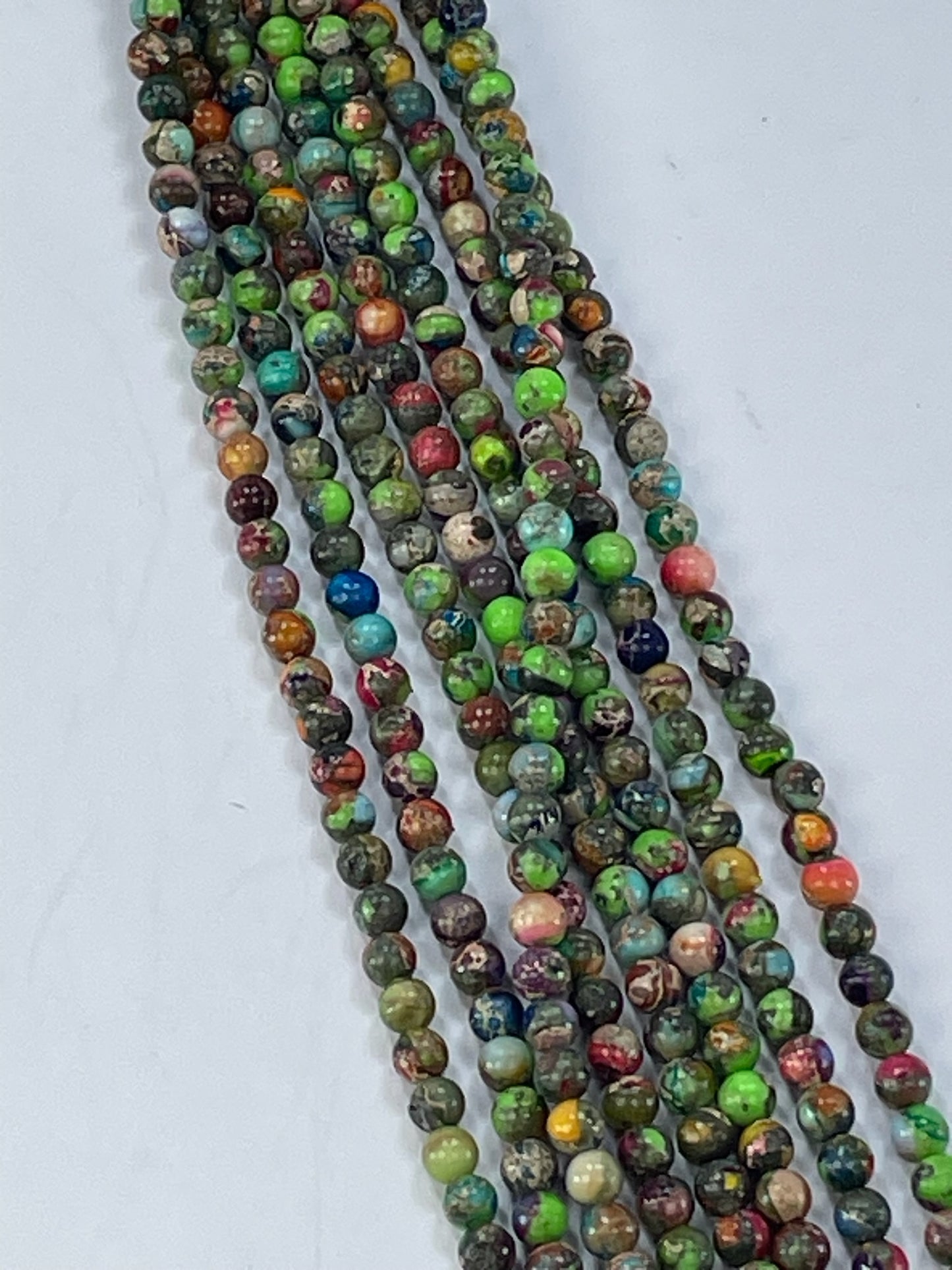 Mixed Impression Jasper 4mm, 16" strand