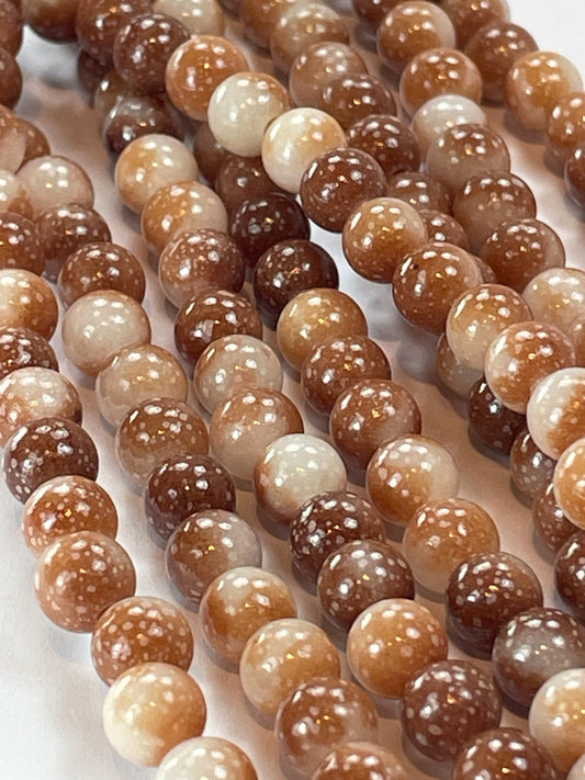 Mashan Jade - Mocha, 6mm, 16" Strand