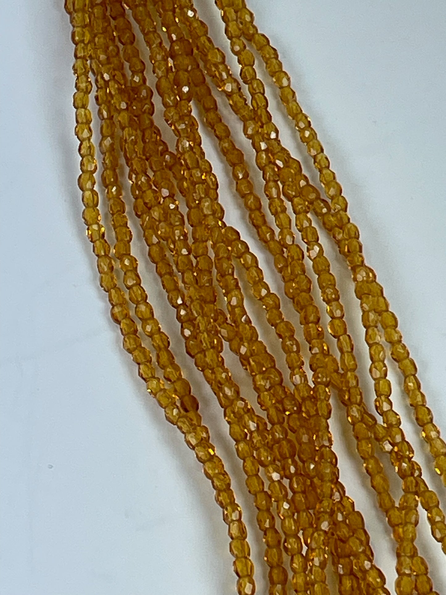 Czech FP - Topaz, 3mm, 6"strand