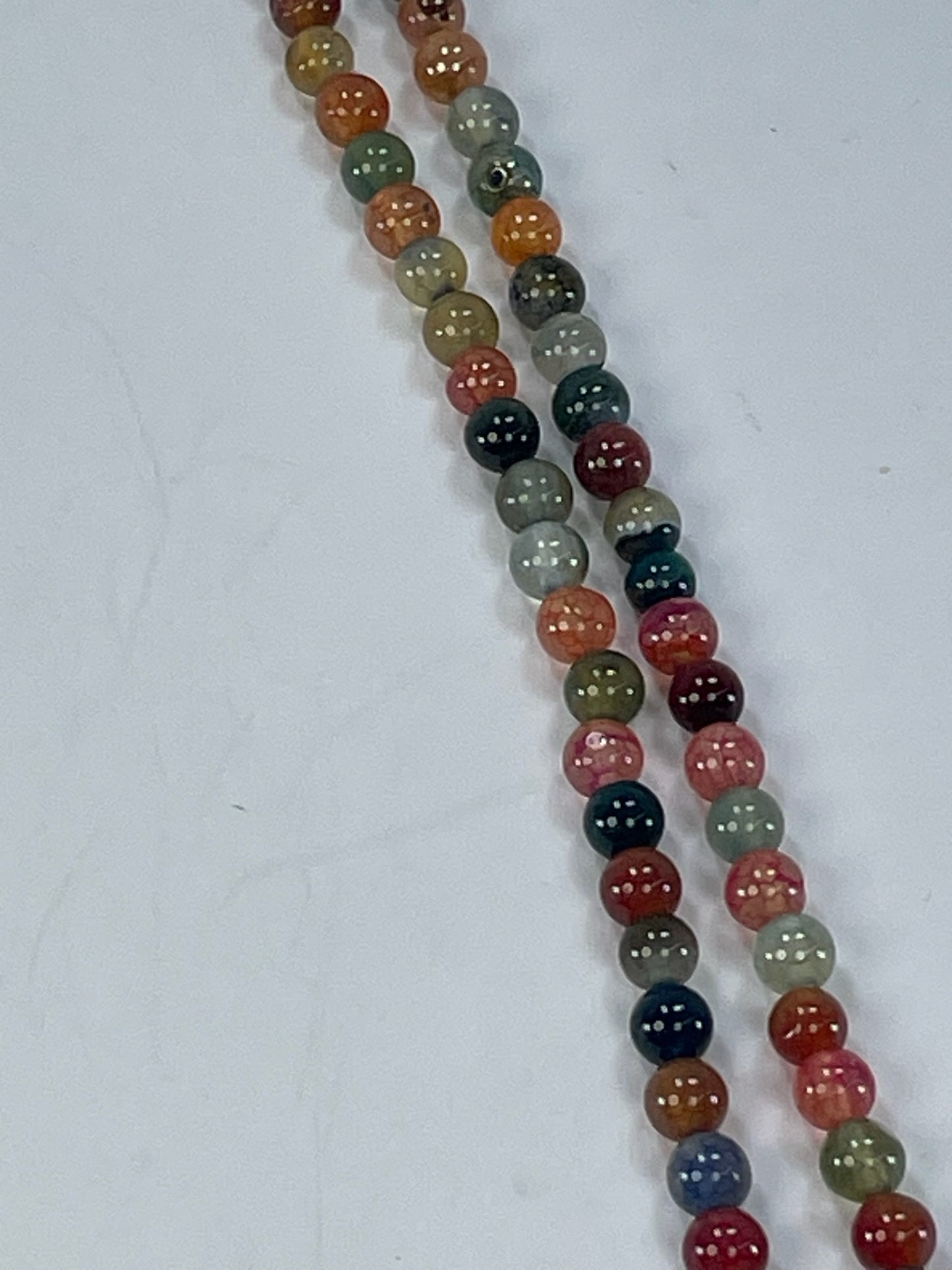 Mixed Agate 6mm, 16" Strand