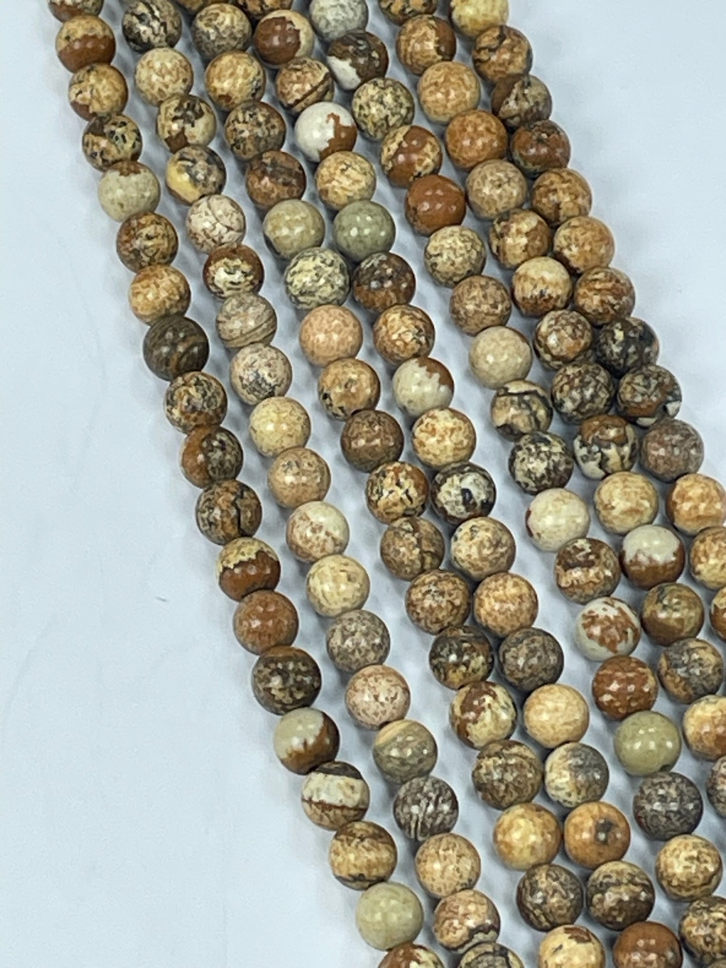 Picture Jasper 6mm, 16" Strand