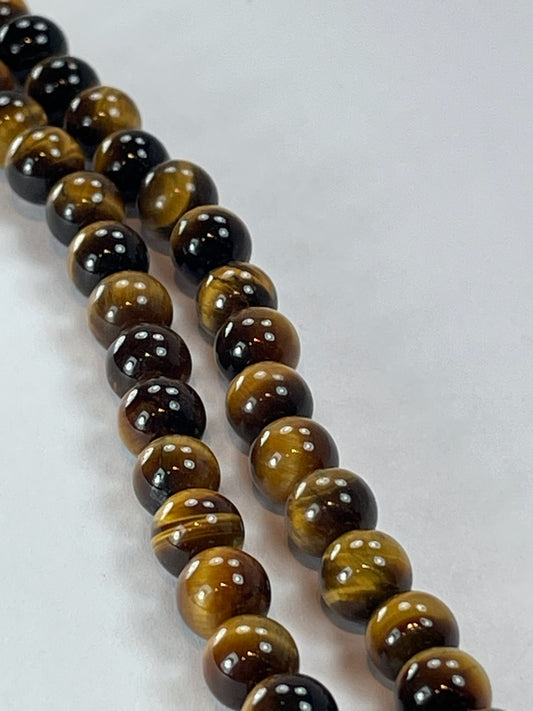 Tiger Eye 6mm, 8" Strand