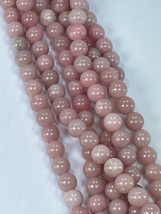 Pink Opal 8mm Round, 16" strand