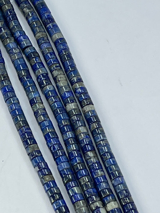 Lapis Heishi 6x3mm, 16" Strand