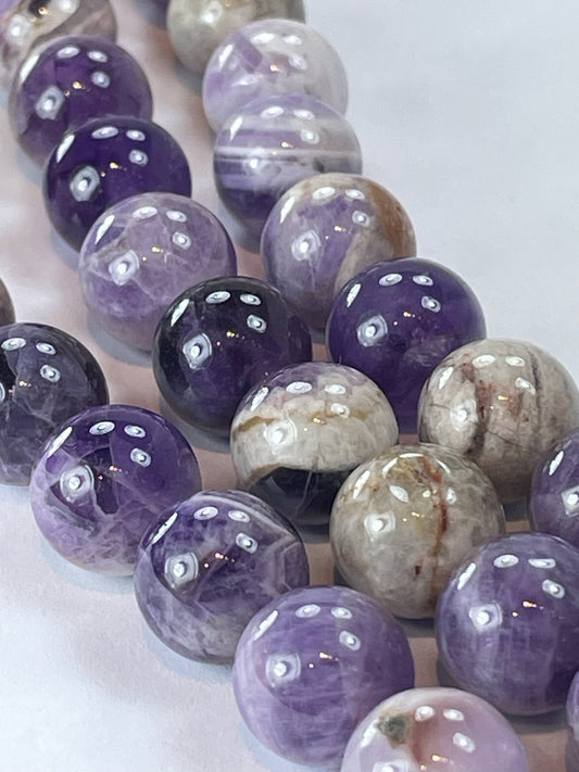 Amethyst Dog Teeth, 10mm, 16" Strand