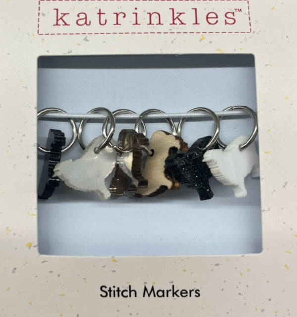 Stitch Markers with Ring, Per 6