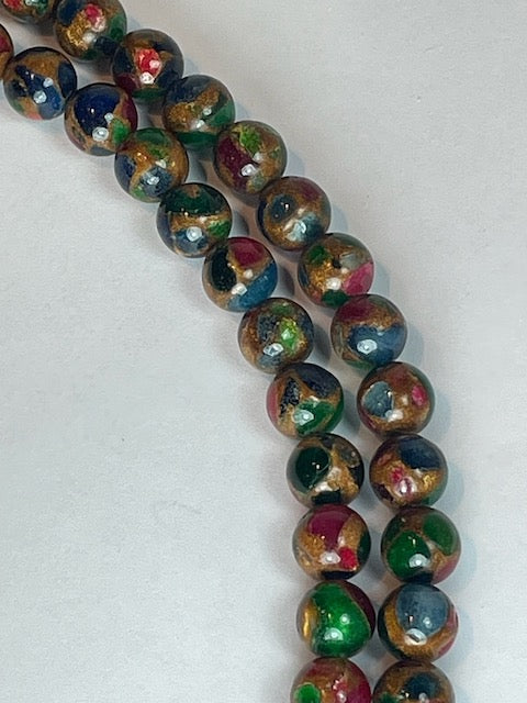 Rainbow Stoned, 10mm, 16" Strand