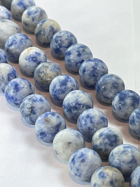 New Matte Sodalite, 8mm, 16" Strand